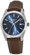 Tissot Herreur T127.410.16.041.00 T-Classic Blå/Læder Ø40 mm