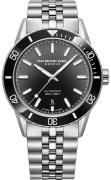 Raymond Weil Herreur 2775-ST1-20051 Freelancer Sort/Stål Ø42.5 mm