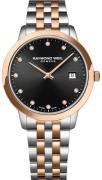 Raymond Weil Dameur 5385-SP5-20081 Toccata Sort/Rosaguldtonet stål