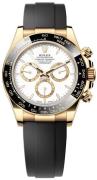 Rolex Herreur 126518LN-0002 Cosmograph Daytona Hvid/Gummi Ø40 mm