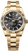Rolex Herreur 336938-0002 Sky-Dweller Sort/18 karat guld Ø42 mm