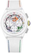 Zenith Herreur 49.9010.9004-01.R947 El Primero Skeletskåret/Gummi