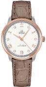 Omega Dameur 434.23.34.20.52.001 De Ville Prestige Sølvfarvet/Læder