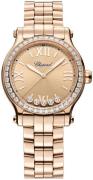 Chopard Dameur 275378-5009 Happy Sport Rosa guldfarvet/18 karat rosa