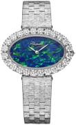 Chopard Dameur 10A376-1001 L Heure Du Diamant Blå/18 karat hvidguld