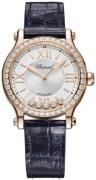 Chopard Dameur 275378-5003 Happy Sport Sølvfarvet/Læder Ø33 mm