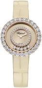 Chopard Dameur 205369-5002 Happy Diamonds Beige/Læder Ø29 mm