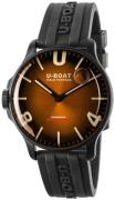 U-Boat Herreur 8699/B Darkmoon Brun/Gummi Ø44 mm