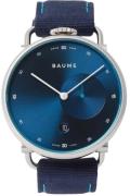 Baume & Mercier Herreur M0A10601 Eco-Friendly Blå/Læder Ø41 mm