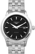 Longines Herreur L4.984.4.59.6 Flagship Sort/Stål Ø40 mm