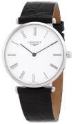 Longines Dameur L4.866.4.11.2 La Grande Classique De Hvid/Læder Ø38