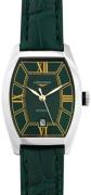 Longines Dameur L2.142.4.06.2 Evidenza Grøn/Læder 30.6x26 mm