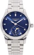 Longines Dameur L2.409.4.97.6 Master Blå/Stål Ø34 mm
