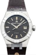 Maurice Lacroix Herreur AI6007-SS001-331-1 Aikon Grå/Læder Ø39 mm