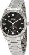 Longines Herreur L2.909.4.51.6 Master Sort/Stål Ø40 mm