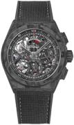 Zenith Herreur 10.9000.9004-96.R921 El Primero Skeletskåret/Gummi