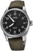 Oris Herreur 01 751 7761 4164-07 3 20 03LC Aviation Sort/Læder Ø41