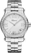 Chopard Dameur 278582-3004 Happy Sport Hvid/Stål Ø36 mm