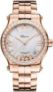 Chopard Dameur 274808-5007 Happy Sport Sølvfarvet/18 karat rosa guld
