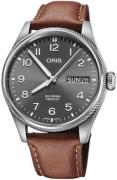 Oris Herreur 01 752 7760 4063-07 5 22 07LC Aviation Grå/Læder Ø44