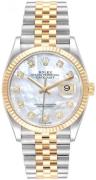 Rolex Dameur 126233-0023 Datejust 36 Hvid/18 karat guld Ø36 mm