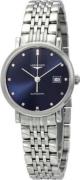 Longines Dameur L4.310.4.97.6 Elegant Blå/Stål Ø29 mm