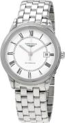 Longines Herreur L4.974.4.21.6 Flagship Hvid/Stål Ø38.5 mm