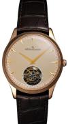 Jaeger LeCoultre Herreur 1682410 Master Ultra Thin Beige/Læder Ø40