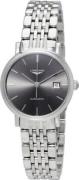 Longines Dameur L4.310.4.72.6 Elegant Grå/Stål Ø29 mm