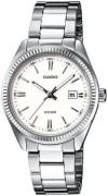 Casio Dameur LTP-1302PD-7A1VEG Collection Hvid/Stål Ø34 mm