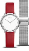 Bering Dameur 15729-604 Ultra Slim Hvid/Stål Ø29 mm