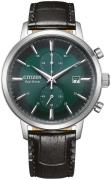 Citizen Herreur CA7069-24X Vintage Grøn/Læder Ø42 mm