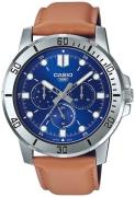 Casio Herreur MTP-VD300L-2EUDF Classic Blå/Læder Ø45 mm