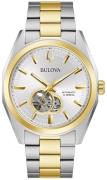 Bulova Herreur 98A284 Surveyor Sølvfarvet/Gul guldtonet stål Ø42 mm
