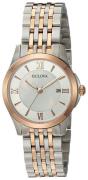 Bulova Dameur 98M125 Hvid/Rosaguldtonet stål Ø27 mm