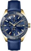 Invicta Herreur 38977 Aviator Blå/Læder Ø45 mm