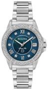 Bulova Dameur 96R215 Blå/Stål Ø32 mm