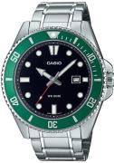 Casio Herreur MDV-107D-3AVEF Timeless Collection Standard Sort/Stål