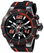 Invicta Herreur 20109 S1 Sort/Gummi Ø52 mm