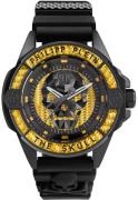 Philipp Plein Herreur PWAAA1922 The Skull Sort/Gummi Ø44 mm