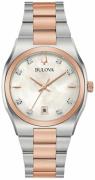 Bulova Dameur 98P199 Surveyor Hvid/Rosaguldtonet stål Ø34 mm