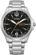 Citizen Herreur AW0110-82E Sort/Stål Ø44 mm