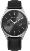 Bering 17140-402 Ultra Slim Sort/Læder Ø40 mm