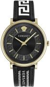 Versace Herreur VE5A01921 V Circle Sort/Læder Ø42 mm