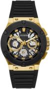 Guess Herreur GW0487G5 Circuit Sort/Gummi Ø44 mm