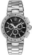 Versace Herreur VFG170016 Mystique Sport Sort/Stål Ø46 mm