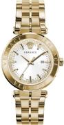 Versace Herreur VE2F00521 Aion Sølvfarvet/Gul guldtonet stål Ø44 mm