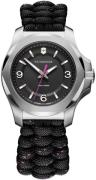 Victorinox Dameur 241918 I.N.O.X Sort/Tekstil Ø37 mm