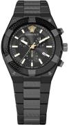 Versace Herreur VESO01022 Sport Greca Sort/Stål Ø46 mm