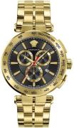 Versace Herreur VE6CA0623 Aion Sort/Guldtonet stål Ø45 mm